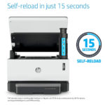 Printer type: Laser; Functionality : Print, Scan and Copy; Printer output :B/W Connectivity : WiFi , High-speed USB 2.0 Connectivity Page Yield: 5k pages Warranty & installation facility : 1 year onsite warranty Pages per minute: 20 , cost-per-page: 29 paise Page Size Supported : A6; A5; A4; Letter; No.10 Env; C5 Env; DL Env; B5(JIS); 105 x 148.5 to 215.9 x 297 mm, Paper tray capacity: 150 , ID Copy feature Ideal usage: Home and Office , Resolution: Up to 600 x 600 dpi, Duty cycle: 20000 pages