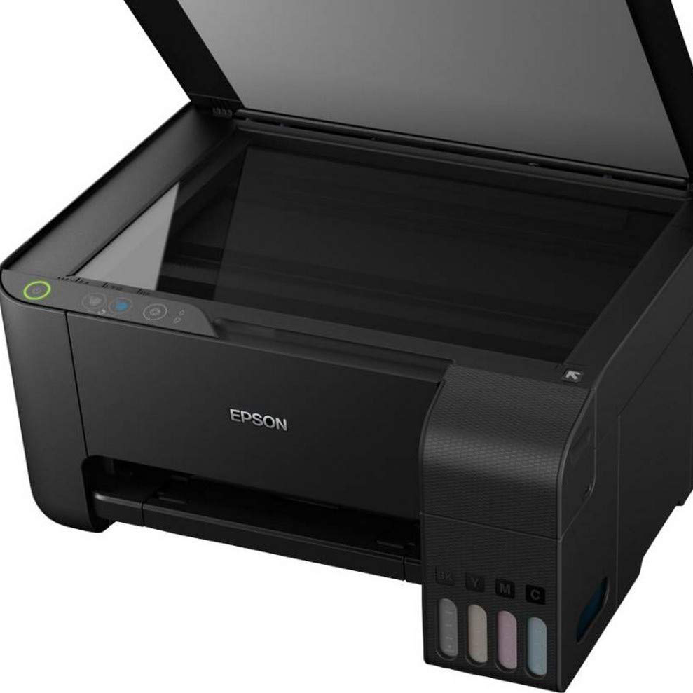 Printer Type - Ink Tank; Functionality - All-in-One (Print, Scan, Copy) , Scanner type - Flatbed; Printer Output - Colour Connectivity - USB Pages per minute - 33 pages (Black & White), 15 pages (Colour) ; Cost per page - 7 paise (Black & White), 18 paise (Colour) - As per ISO standards Ideal usage - Home and Small office, Regular / Heavy usage (more than 300 pages per month) Page size supported - A4, A5, A6, B5, C6, DL ; Duplex Print - Manual ; Print resolution - 5760 x 1440 Compatible Ink Bottle - T003 (Black), T003 (Cyan), T003 (Magenta), T003 (Yellow) ; Page Yield - 4500 pages (Black & White), 7500 pages (Colour) ; Comes with 4 original Epson Ink Bottle (one of each colour - Bk, C, M, Y) inside the box Warranty - 1 year or 30,000 pages whichever is earlier on-site warranty from the date of purchase