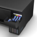 Printer Type - Ink Tank; Functionality - All-in-One (Print, Scan, Copy) , Scanner type - Flatbed; Printer Output - Colour Connectivity - USB Pages per minute - 33 pages (Black & White), 15 pages (Colour) ; Cost per page - 7 paise (Black & White), 18 paise (Colour) - As per ISO standards Ideal usage - Home and Small office, Regular / Heavy usage (more than 300 pages per month) Page size supported - A4, A5, A6, B5, C6, DL ; Duplex Print - Manual ; Print resolution - 5760 x 1440 Compatible Ink Bottle - T003 (Black), T003 (Cyan), T003 (Magenta), T003 (Yellow) ; Page Yield - 4500 pages (Black & White), 7500 pages (Colour) ; Comes with 4 original Epson Ink Bottle (one of each colour - Bk, C, M, Y) inside the box Warranty - 1 year or 30,000 pages whichever is earlier on-site warranty from the date of purchase