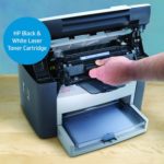 Printer type - LaserJet; Functionality - Multi-Function (Print, Scan, Copy), Scanner type - Flatbed; Printer Output - Black & White only Connectivity - USB ; 2 inch LCD display Pages per minute - 14 ; Cost per page - Rs 1.4 - As per ISO standards Ideal usage - Enterprise/Business, Frequent users (for fast, high quality printing) Page size supported - A4, A5, B5, C5, C6, DL, postcard ; Duplex Print - Manual ; Print resolution - Up to 600 x 600 DPI Compatible Laser Toner - HP 12A Black Original LaserJet Toner Cartridge, Page Yield - 2000 pages Duty Cycle (Maximum monthly recommended prints) - Up to 5,000 pages per month