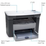 Printer type - LaserJet; Functionality - Multi-Function (Print, Scan, Copy), Scanner type - Flatbed; Printer Output - Black & White only Connectivity - USB ; 2 inch LCD display Pages per minute - 14 ; Cost per page - Rs 1.4 - As per ISO standards Ideal usage - Enterprise/Business, Frequent users (for fast, high quality printing) Page size supported - A4, A5, B5, C5, C6, DL, postcard ; Duplex Print - Manual ; Print resolution - Up to 600 x 600 DPI Compatible Laser Toner - HP 12A Black Original LaserJet Toner Cartridge, Page Yield - 2000 pages Duty Cycle (Maximum monthly recommended prints) - Up to 5,000 pages per month