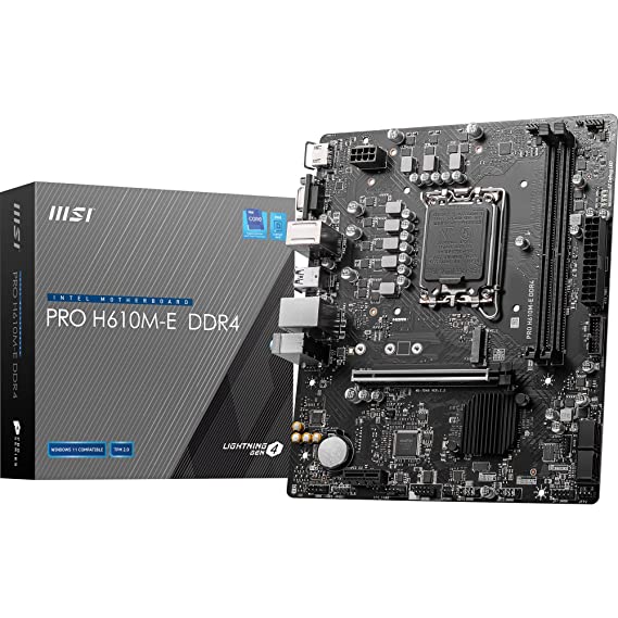 MSI PRO H610M-E DDR4 Motherboard