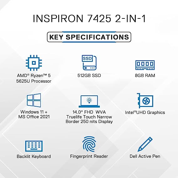 Dell New Inspiron 7425 2in1 Laptop