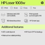 HP Laserjet 1008w WiFi Printer
